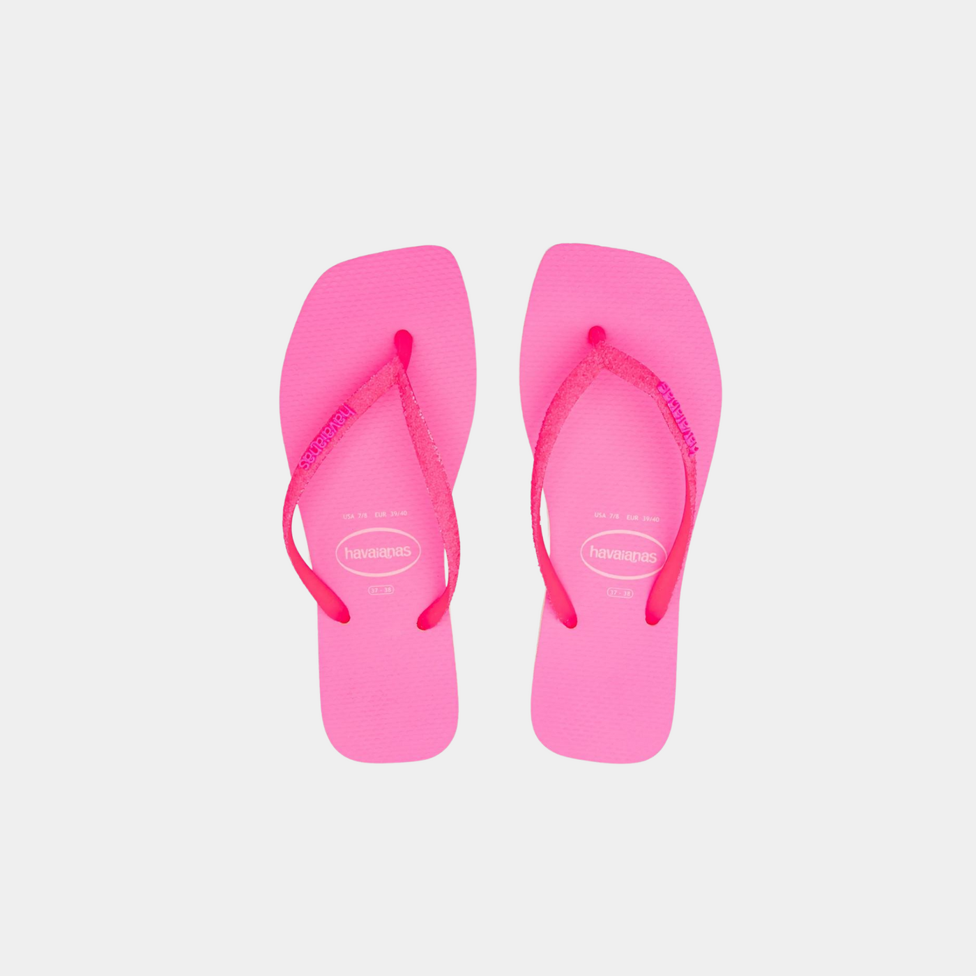כפכפי HAVAIANAS לנשים – דגם Square Glitter Neon