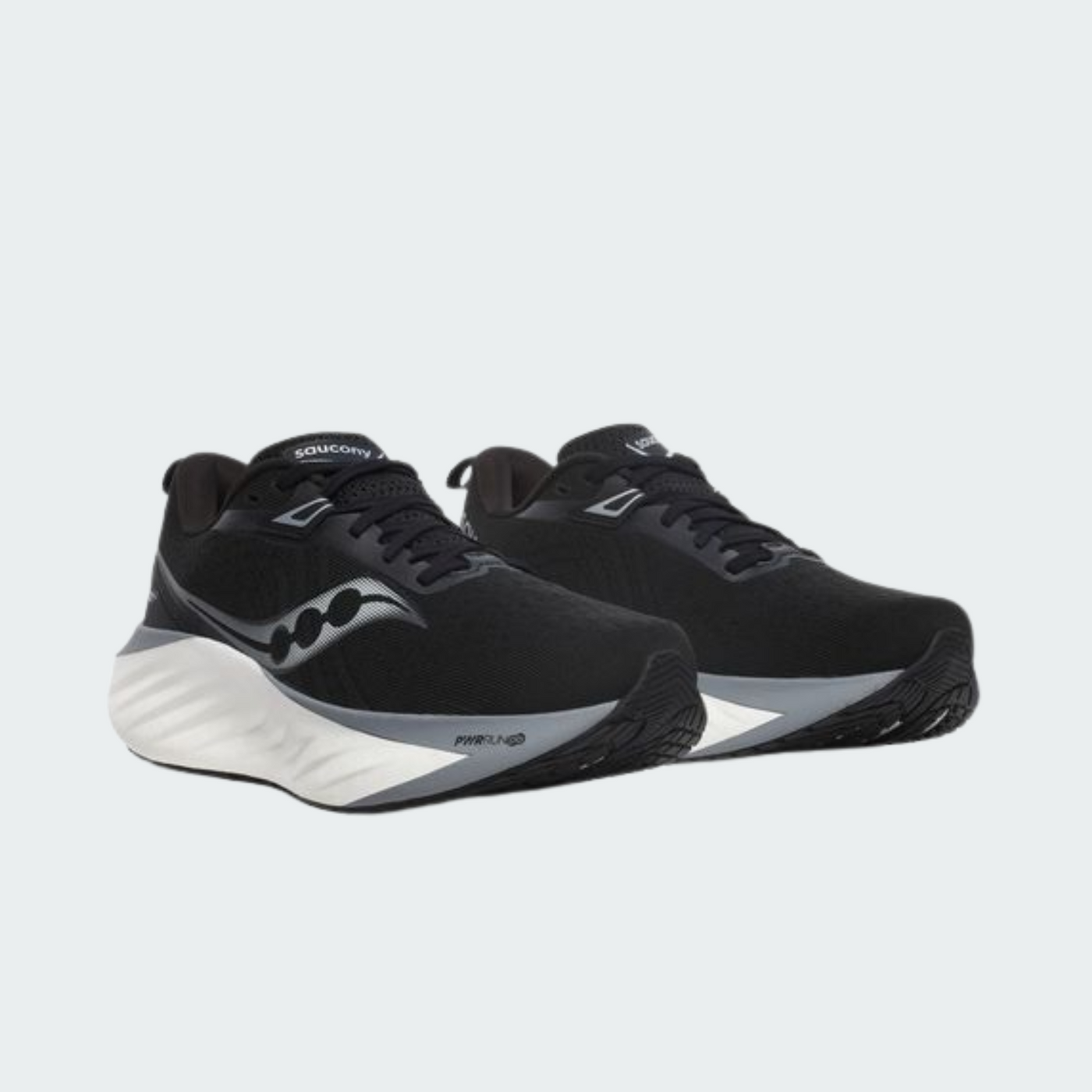 Saucony TRIUMPH 22 BLACK/WHITE W נעלי ריצה נשים רחבות