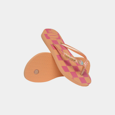 כפכפי HAVAIANAS לילדות – דגם Kids Slim Glitter Trendy