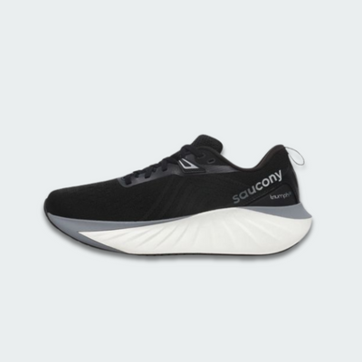 Saucony TRIUMPH 22 BLACK/WHITE W נעלי ריצה נשים רחבות