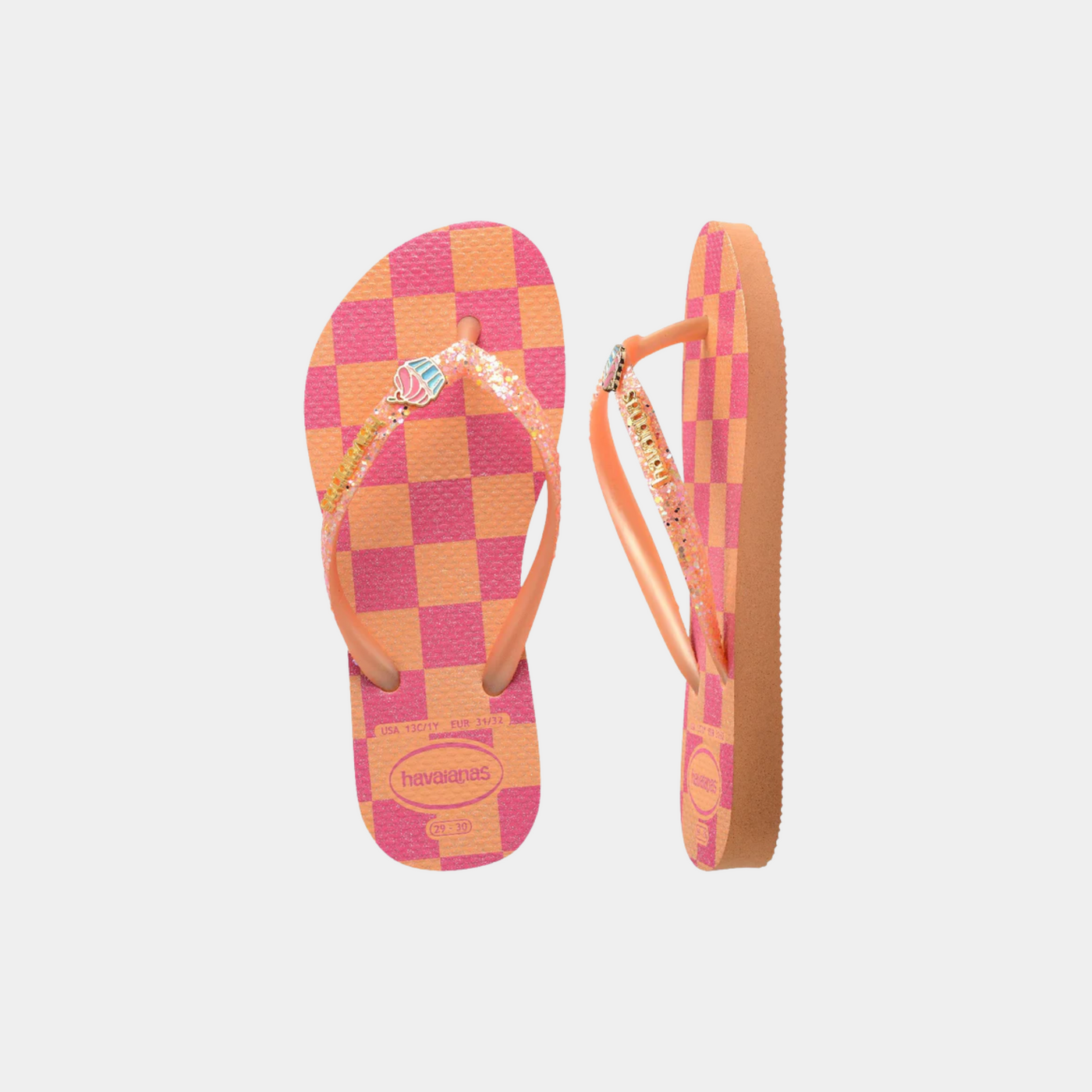 כפכפי HAVAIANAS לילדות – דגם Kids Slim Glitter Trendy