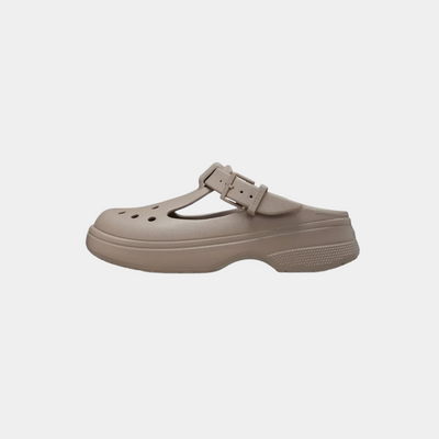 Crocs Classic Mary Jane Clog - כפכפי קרוקס לנשים מרי ג'ין בצבע טאופ