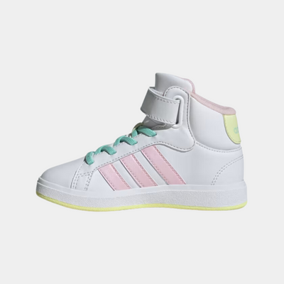 GRAND COURT MID K FTWWHT CLPINK ICEYEL FW24