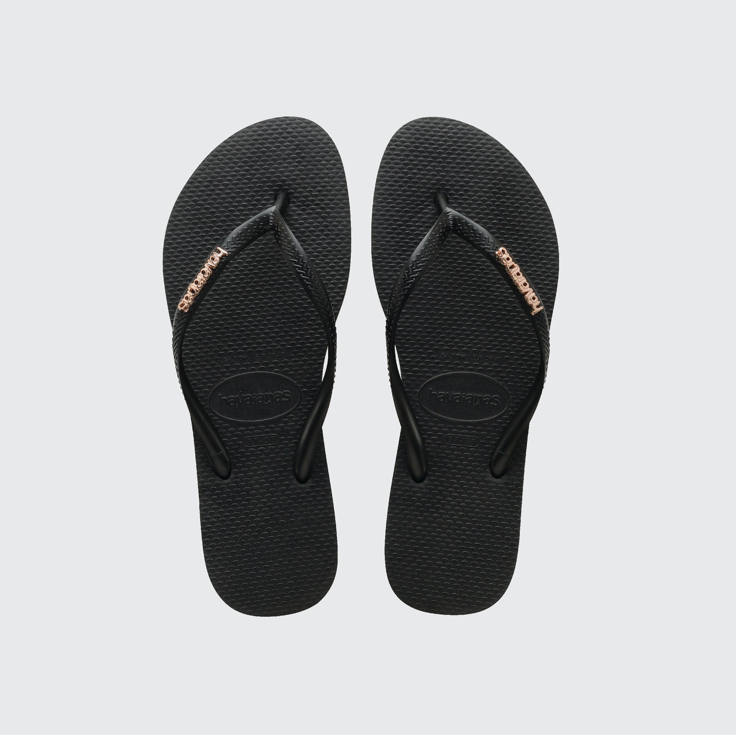 כפכפי האווינס נשים SLIM LOGO METALLIC